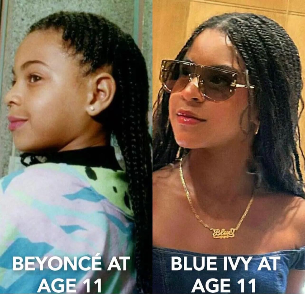 Look Alike Photo: Beyoncé vs Blue...